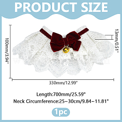 Bowknot Polyester Dog Bibs&nbsp;AJEW-WH0651-22B-03