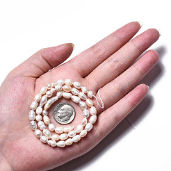 Natural Cultured Freshwater Pearl Beads Strands&nbsp;PEAR-N012-05C