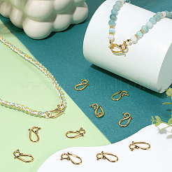 100Pcs Tibetan Style Hook and Eye Clasps&nbsp;FIND-PH0060-09AG