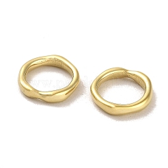 304ステンレススチールリンクリング  リング  14KGP本金メッキ  13.5x2.5mm  内径：10mm&nbsp;STAS-L022-144G