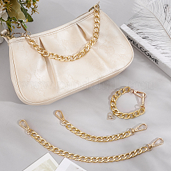 4Pcs 2 Styles Aluminum Curb Chain Bag Shoulder Straps&nbsp;PURS-PH0001-34G