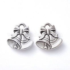 Tibetan Style Alloy Christmas Bell Pendants&nbsp;LS-TIBEP-GC158-AS-RS