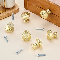 Flat Round Zinc Alloy Drawer Cabinet Door Handles&nbsp;AJEW-WH0696-884B