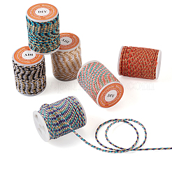 6 Rolls 6 Colors 4-Ply Cotton Cord&nbsp;OCOR-BT0001-07