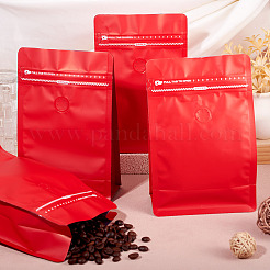 10Pcs BOPP and Aluminized PET and PE Resealable Coffee Zipper Bags with Valve&nbsp;ABAG-TA0001-93B