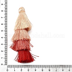 ポリエステルタッセルペンダント  暗赤色  84~85x28~35mm&nbsp;FIND-D303-02O
