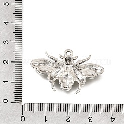 合金のチベット風チャーム  スカルチャームをつけた蛾  アンティークシルバー  21.5x33.5x3.5mm  穴：1.8mm&nbsp;AL-CBA5334-08AS