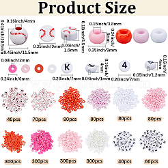 DIYファインディングキット  ポリマークレイ、アクリル、プラスチックビーズを含む  ミックスカラー  11.5x10.5mm  穴：4mm&nbsp;DIY-PA0001-17A