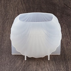 DIYキャンドルシリコンモールド  キャンドル作り用  シェル形状  ホワイト  5x7.1x5.75cm&nbsp;DIY-B076-05