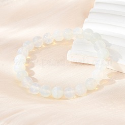 Opal Round Beaded Stretch Bracelets&nbsp;BJEW-F203-01