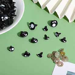 Craft Plastic Doll Eyes&nbsp;DIY-GL0004-77