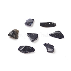 Synthetic Blue Goldstone Chips Beads&nbsp;G-O103-25