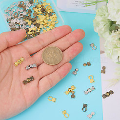 60Pcs 3 Colors Alloy Snap Lock Clasps&nbsp;FIND-GL0002-01