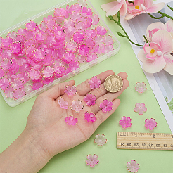 アクリルビーズキャップ200個  5  - 花びらの花  カメリア  17.5x18x5mm  穴：1.2mm&nbsp;OACR-FG0001-31B