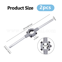 クロムバナジウム鋼ダイホルダーツールホルダー  ステンレス鋼色  207x37x11.5mm&nbsp;TOOL-WH0136-227