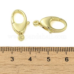 真鍮カニカン  カドミウムフリー＆ニッケルフリー＆鉛フリー  ゴールドカラー  19x10x4mm  穴：1.6mm&nbsp;KK-B089-35G