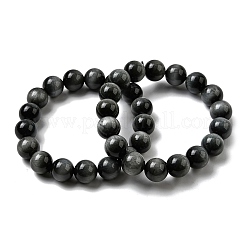 Grade AA Natural Eagle Eye Stone Round Beads Stretch Bracelets for Women&nbsp;BJEW-L712-B01-12mm