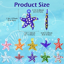 5Pcs Handmade Lampwork Pendants&nbsp;LAMP-YW0001-67A