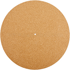 コルクターンテーブルマット  レコードマット  フラットラウンド  淡い茶色  298x3mm  穴：6.5mm&nbsp;AJEW-WH20080-66B