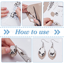 DIY PVC Leather Earring  Making Kit&nbsp;DIY-WR0004-45