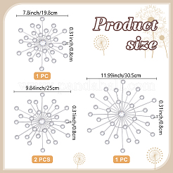 4Pcs Iron & Acrylic Wall Decorations&nbsp;AJEW-WH0871-55P