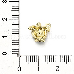 合金エナメルチャーム  ウミガメチャーム  ゴールドカラー  12.5x12x3.5mm  穴：1.2mm&nbsp;FIND-A051-05B-G