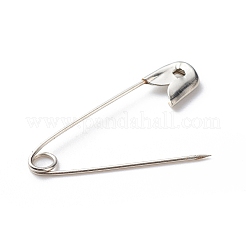 アイアン製安全ピン  プラチナ  26~28x6x2mm  ピン：0.5mm  約1000個/袋&nbsp;NEED-D006-28mm
