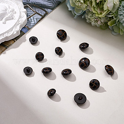 90個3種類のプラスチックボタン  シャンクボタン  キノコ  チョコレート  15.5~20x9.5~11mm  穴：2.5~3mm  30個/スタイル&nbsp;BUTT-CY0001-10B
