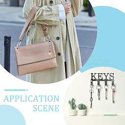 7Pcs Waxed Cotton Thread Macrame Pouch Keychain&nbsp;HJEW-UN00069