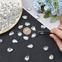 80Pcs Glass Rhinestone Cabochons&nbsp;RGLA-FG0001-16A