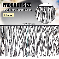 1 Yard Plastic Bugle Bead Tassel Trimming&nbsp;OCOR-BC0006-60B
