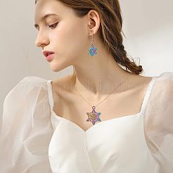 25Pcs 5 Styles Rainbow Color Alloy Pendants&nbsp;PALLOY-NB0002-07-RS
