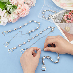 Plastic Imitation Pearl Non-slip Bra Straps&nbsp;FIND-FG00001