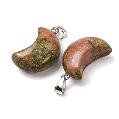 Natural Unakite Pendants&nbsp;G-F820-02L-24