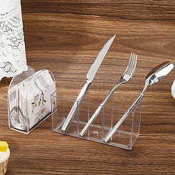 1Pc Large Capacity Transparent Plastic 3 Grids Pen Holder&nbsp;CON-DC0001-21
