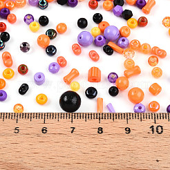 Halloween Theme Glass Seed Beads&nbsp;SEED-N007-13J