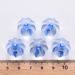 透明なアクリルビーズ  カボチャ  藤紫色  17.5x16mm  穴：1.8mm  約183個/500g&nbsp;TACR-S154-19A-86