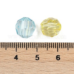 透明なアクリルビーズ  多面カット  コーン  ミックスカラー  10mm  穴：2.5mm  555個/ 500g&nbsp;OACR-Q015-02A
