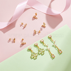 10Pcs Brass Stud Earring Findings&nbsp;KK-UN0005-30