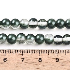 Baking Paint Transparent Glass Beads Strands&nbsp;DGLA-N011-6mm-07