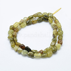 Natural Green Garnet Beads Strands&nbsp;G-K203-05