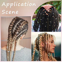 10Bags 2 Colors Iron Dreadlocks Braiding Findings&nbsp;FIND-CY0001-54