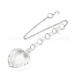 Quartz Crystal Pendant Decorations&nbsp;HJEW-M007-05D-P