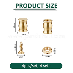 4 Sets Brass Furniture Pads&nbsp;FIND-FH0016-58D