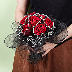 Polyester Flower Bouquet Wrapping Mesh Paper&nbsp;SRIB-WH0011-214B