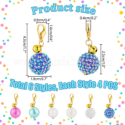 4 Sets Acrylic Pendants Decorations&nbsp;HJEW-PH0001-80