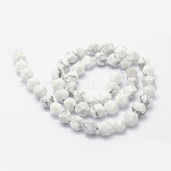 Natural Howlite Beads Strands&nbsp;G-F523-28-8mm