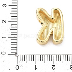 Brass Initial Beads&nbsp;KK-B167-27G-01K
