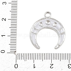 304 Stainless Steel with Blue Enamel Pendants&nbsp;STAS-E524-08P