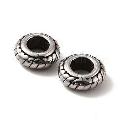 316 Surgical Stainless Steel European Beads&nbsp;STAS-A060-10AS